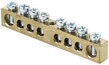 Шина EKF PROxima PEN "земля-ноль" 6х9мм 8/1 8 групп крепление по центру картинка 